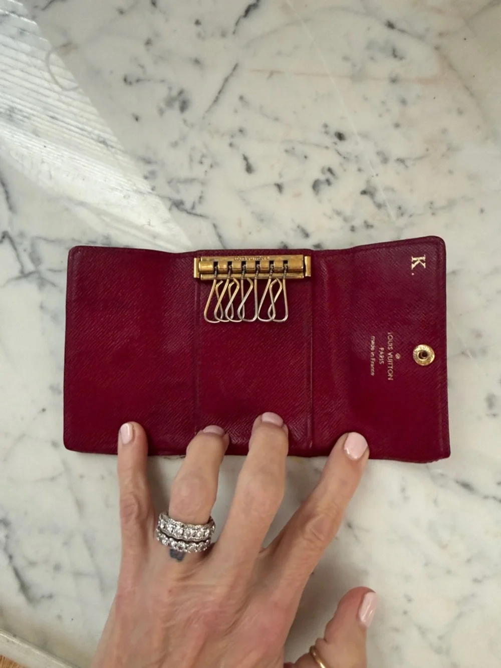 Authentic Louis Vuitton Monogram Canvas Key & Card Holder in Brown very loved. - Picture 2 of 5